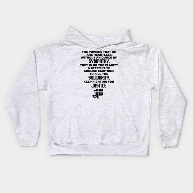 Solidarity (Donating All Proceeds) Kids Hoodie by speciezasvisuals